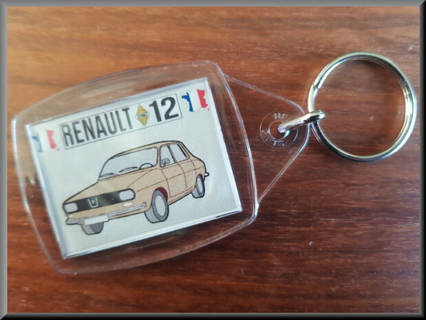 Sleutelhanger Renault 12 (beige).