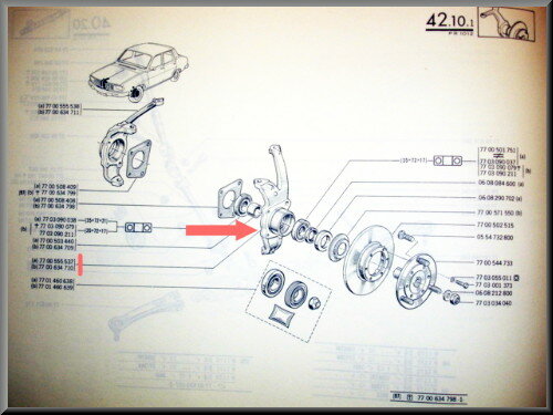 Swivel axle left