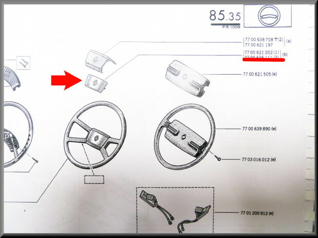 Steering wheel cover R12 TS new type