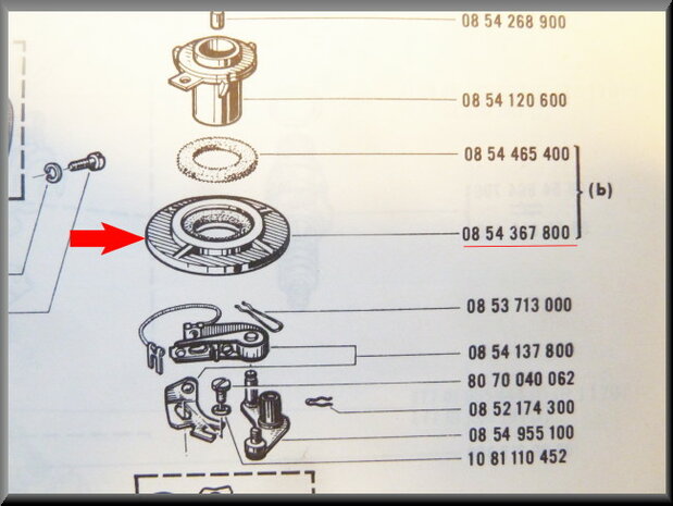 Protective cap (with cotton) for the ignition