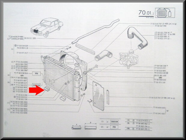 Radiator rubber