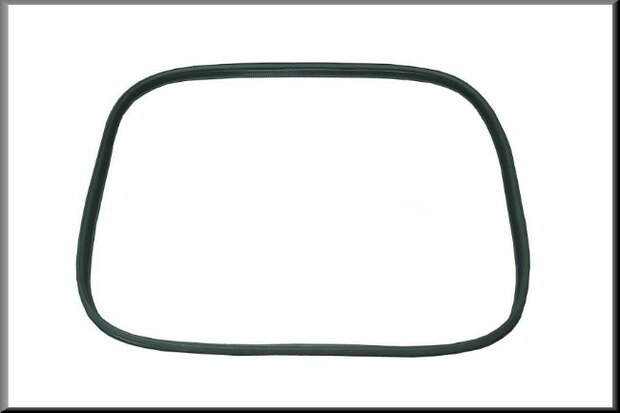 Rear window rubber (with space for locking profile)