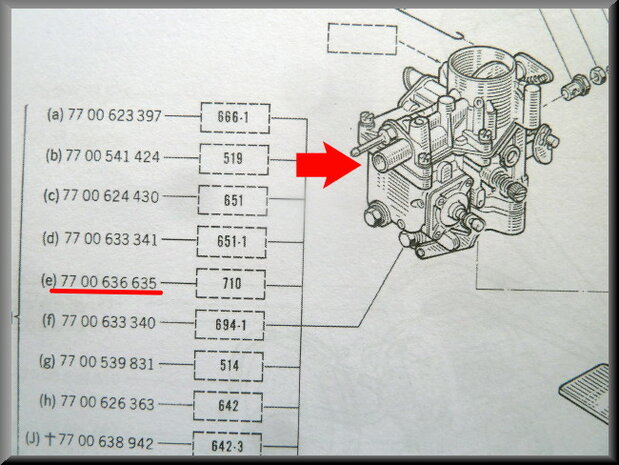 Carburateur Solex 32 Dista.