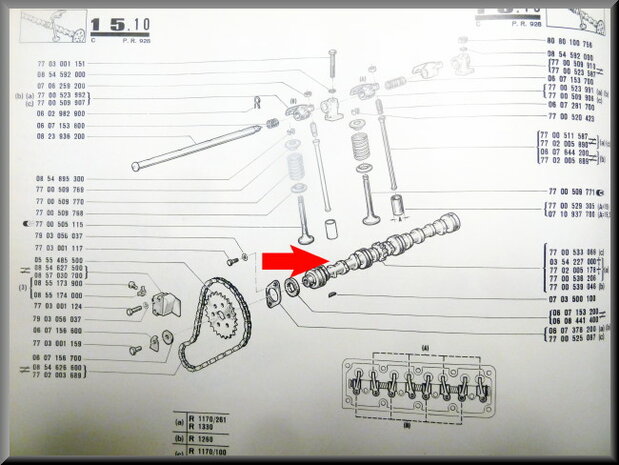 Camshaft 1300 CC R12 TL