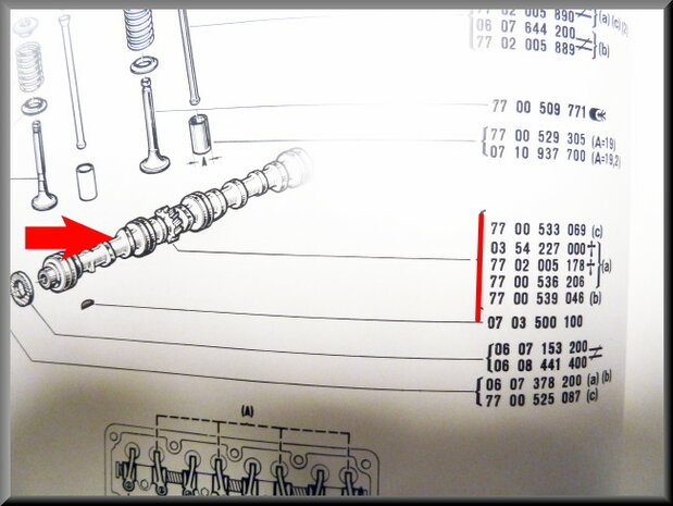 Camshaft 1300 CC R12 TL