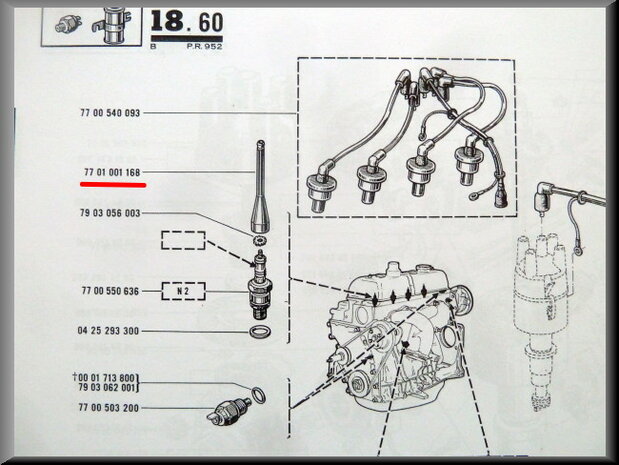 Plug extension R12 Gordini