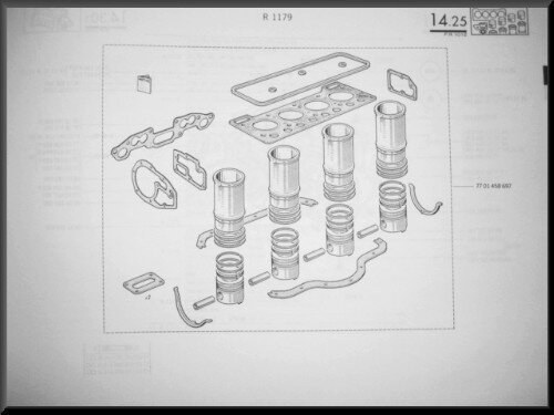 Piston and linerset (73mm)