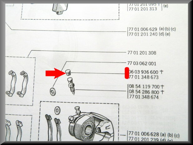 Protection cap bleed nipple brake caliper and master cylinder