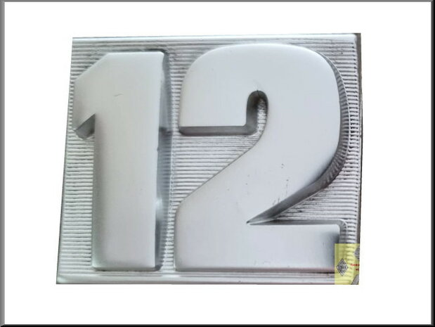Embleem "12" voorscherm