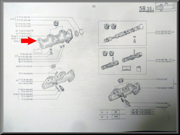 Brake master cylinder