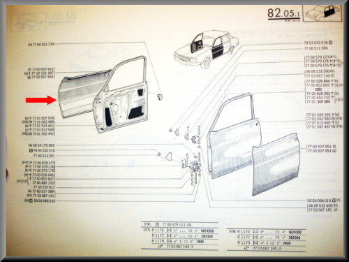 Doorskin front right