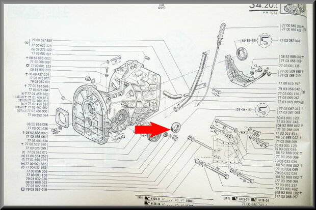 Differential oil seal ring (36x54x11/12 mm)