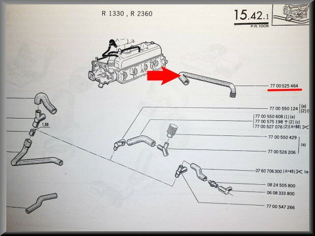 Carburettor hose