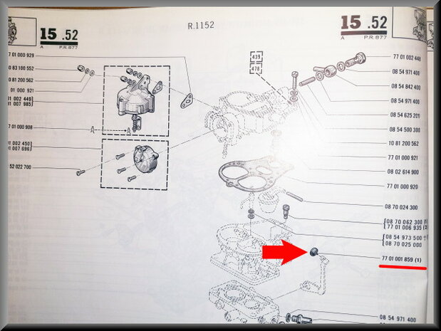 Carburetor rubber