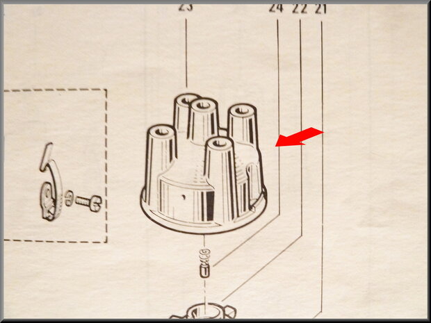 Distributor cap Ducellier