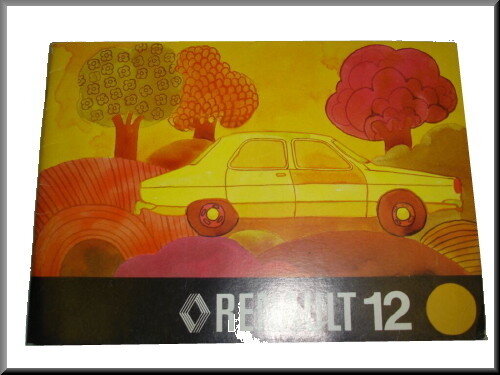 French instruction book Renault 12 first type    