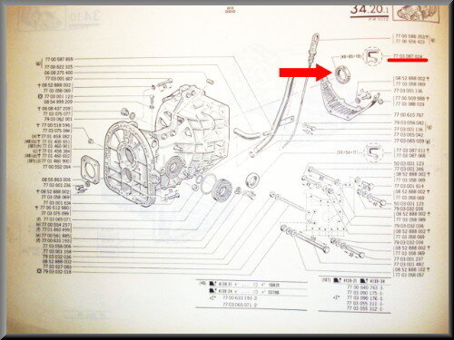 Main shaft seal automatic gear (48x65x10 mm)