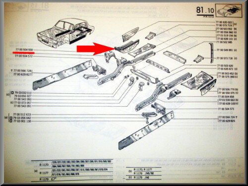 Reservewiel bak (New Old Stock)