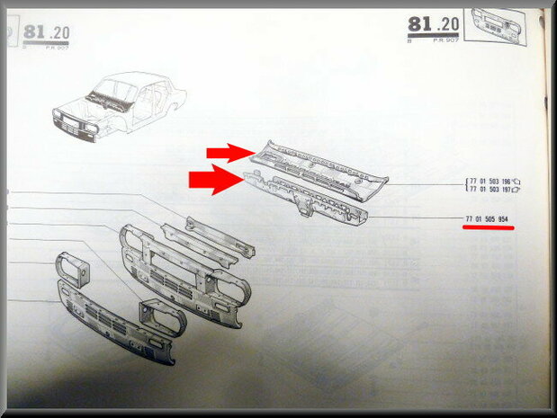 Paravan bak (New Old Stock).