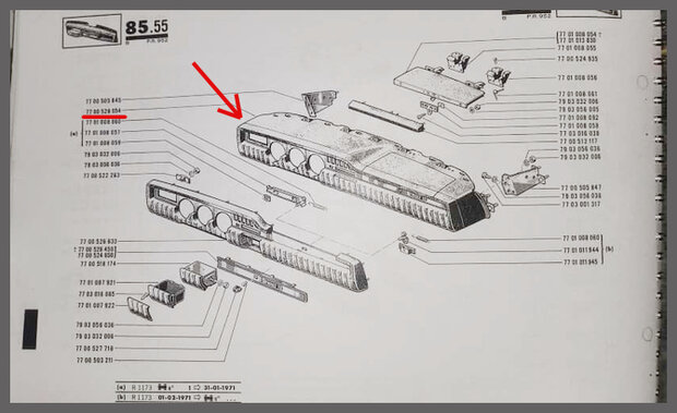 Dashboard  R12 Gordini (Gebruikt)