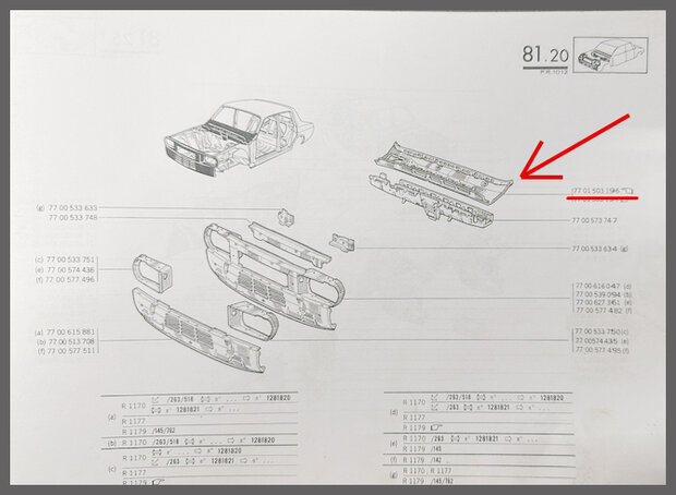 Paravanplaat (New Old Stock)