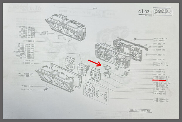 Benzine meter (New Old Stock).