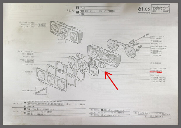Dashboard meter accuspanning (New Old Stock).