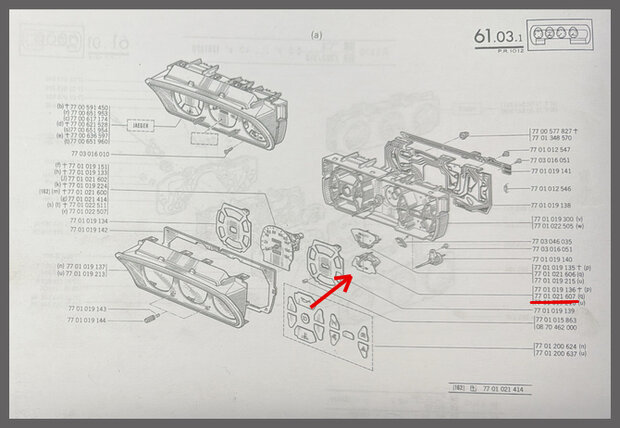 Dashboard meter accuspanning (New Old Stock).