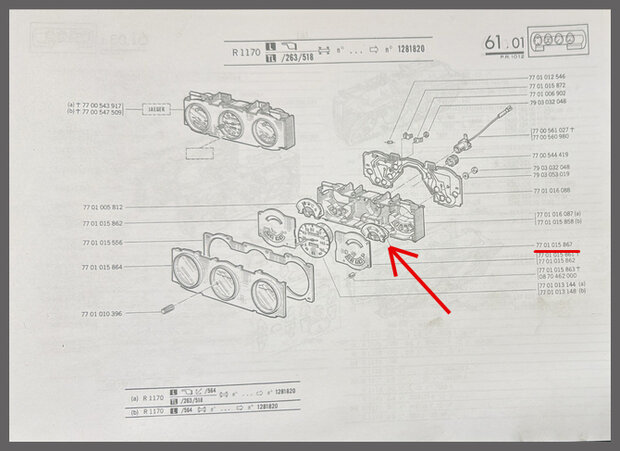 Dashboard meter accuspanning (New Old Stock).