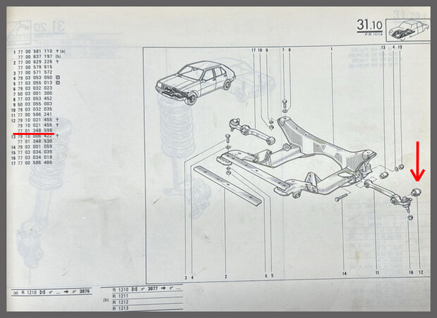 Bevestigingsclip sierlijst koplampen (New Old Stock).
