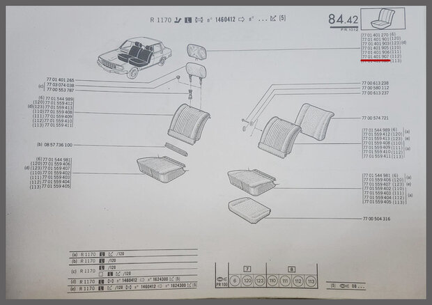 Housse appuie-t&ecirc;te (New Old Stock).