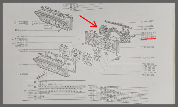Dashboard meter accuspanning (New Old Stock).