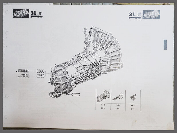 Versnellingsbak, 5 versnellingen (385-00 / 385-02) (Gebruikt).&nbsp;