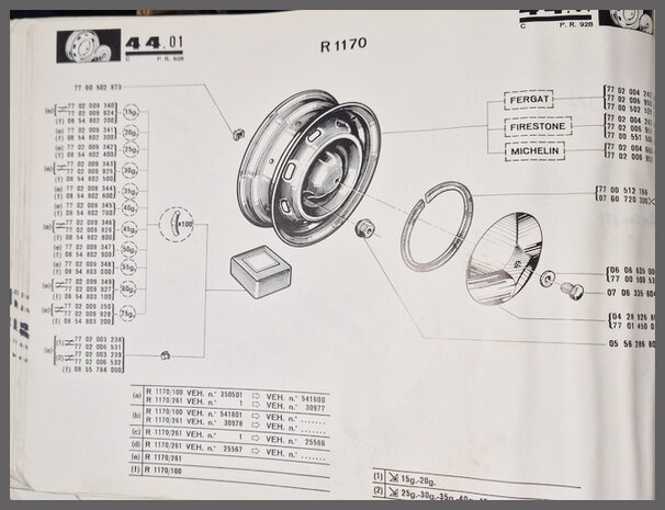 Jante Michelin (New Old Stock).