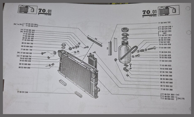 Radiateur Chausson R12 Gordini (New Old Stock)