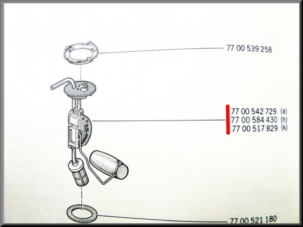 Benzine tank meter (New Old Stock).