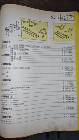 Bevestiging set voorbumper (New Old Stock).