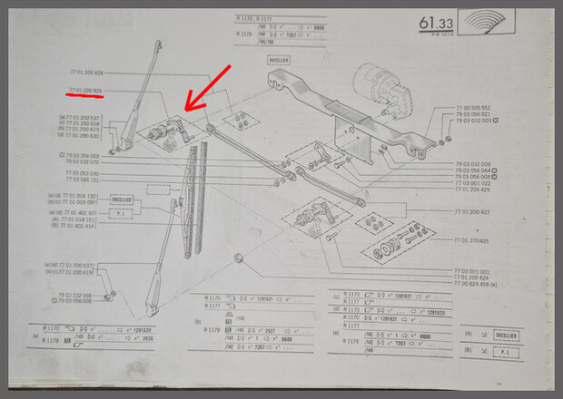 Ruitenwisser as rechts (Ducelier).