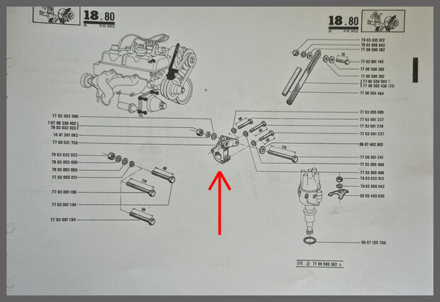 Steun dynamo (New Old Stock).