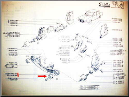 Engine suspension rubber (large)