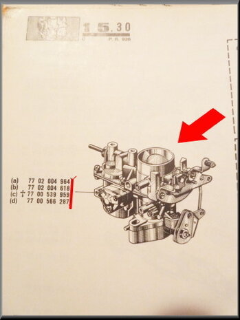 Carburettor Solex F32EISA 