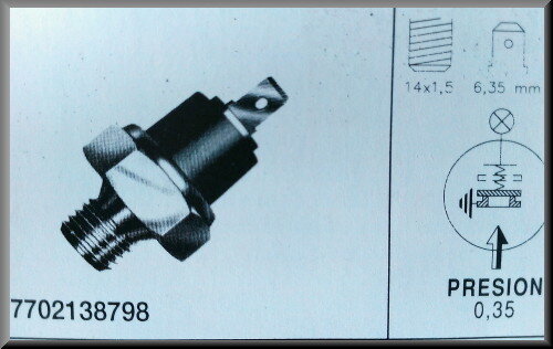 Oil pressure sensor