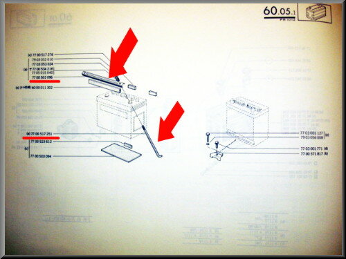 Accu bevestiging set