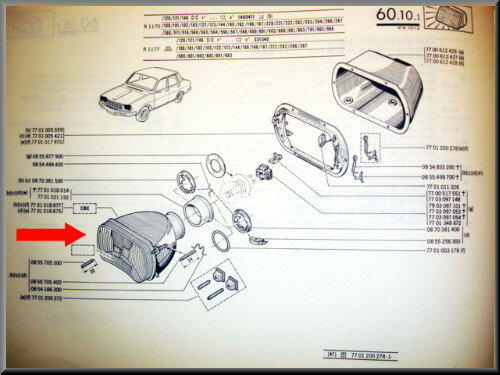 Headlight Cibie/Valeo