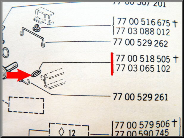 Anneau de fixation d'échappement 