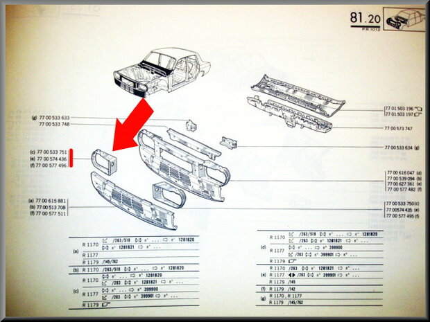 Headlight housing right.