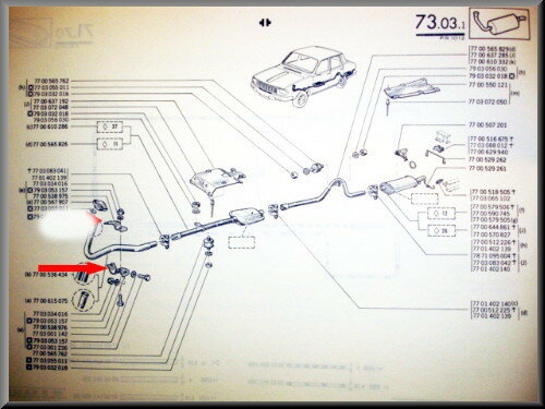 Lower exhaust bracket