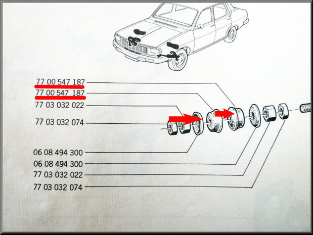 Torque rod rubber