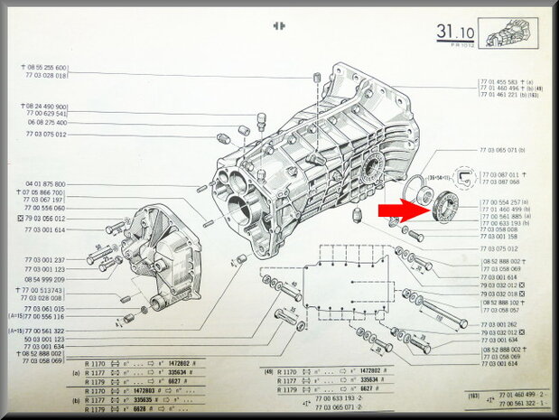 Differential bearing adjusting nut, with shaft seal