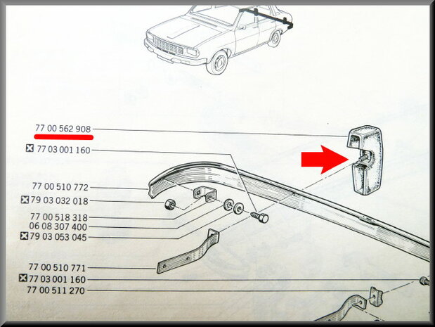 Rubber buffer rear right